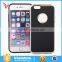 New product dual layer shock proof phone case for iphone 6s cover with package with 11 colors