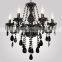 Small black acrylic chandelier for hallways