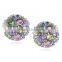 fancy spherical stud earrings findings for party girls