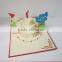 Little Girl With Birthday Cake 3d Hand Made Greeting Card