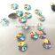 6mm ab Color Round Riovil Flat Back Faceted Sewing on Craft Trimming Garment Accessories Sew on 2 Holes