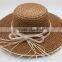 Best price Nice looking hand crochet paper straw floppy hat