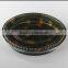 63R embossing sakura round thickness plastic to go sushi box with clear lid