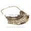Fashion Retro Exaggerated Coins Tassel Necklace