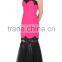 BAM1021 2016 High Quality Lace Appliqued Tulle Formal Prom Dress Strapless Long Vestido Menina for Special Occasion Party Gown