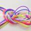 Wholesale food grade ealstic soft flexible colorful customized solid silicone rubber cord