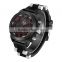 WEIDE stop watch WH5202 stainless steel back water resistant watch chronograph watch mens