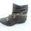 Ladies fashion canvas flat Boots