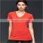 Women's Fashion Blank fitted v-neck T-shirt