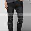 Skinny Fit Zip Knee Black Mens Biker Jeans (JXA135)