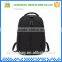 Professional with adjustable shoulder straps polyester black big zipper backpack