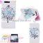 Phone Case Fashion Colored Drawed Card Slots Holder Stand Flip Wallet Leather Cover For Huawei Ascend P9 P9 lite