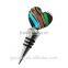 Heart Shape Murano Glass Red Wine Stopper