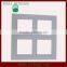 Wholesale acid free white core white double matboard with 3 openings FSC Certification