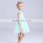Factory price casual baby girl a line dress with waistbelt