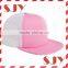 Foam Front Blank Flat Billed Trucker Cap With Mesh Back