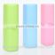 travel plastic toothbrush storage case with 3 available colors