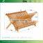 Bamboo Folding Dish Rack Dish Drying Rack Holder Utensil Drainer