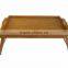 Bamboo Bed Tray and breakfast Tray with Folding Legs
