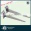 Chrome finished furniture angle glass wood iron bracket