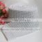 24 Row Shining white beaded chains rhinestone mesh wrap rolls/ sparkle diamond ribbon