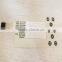 membrane switch embossing keypad with tactile effect LED big window