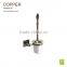 Hot sale golden plated LU508 BN copper toilet brush holders