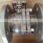 Blot-out proof stem electric stainless steel flanged ball valve for cement
