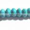 AAA Quality Chinese Turquoise Faceted Stylist Rondelle Big Hole Beads