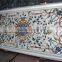 Italian Cream marble Pietra Dura Table Top, semi precious stone dinning tables