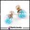 Plastic Ball Stud Double Sided Earrings