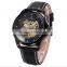 2015 Mechanical Automatic Leather Band Strap Men Sport Watch