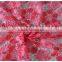 Newest design red floral water soluble sequin lace fabric for garment