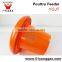 6KG Poultry Thicker Feeder Pan adjustable poultry plastic chicken feeder