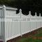 1.2MX2.4M Vinyl PVC Picket Fence /Plastic Outdoor Portable Fence/pvc recinzione, blanco cerca de vinilo