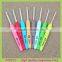 8PCS New design printed knitting needles aluminum crochet hooks set 2.5-6MM