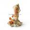 Polyresin smiling sitting angel figurine