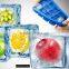 Amazon hot seller silicone quadrate ice cube tray