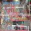 Decorative Christmas Window Stickers Colorful Non-gel X-mas Decoration Showcase Stickers For Mall/Shop/House