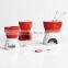 ceramic fondue set, Ceramic Mini Chocolate Cheese Fondue Set, fondue set with forks