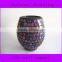 Elegant Ornate Mosaic Votive Candlestick Colored Purple Vintage Wedding Souvenir China
