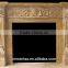 Hand carving natural stone limestone fireplace mantel for sale
