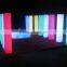 Led waterproof rechargeable illuminated outdoor pillar/wending column