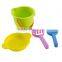 2016 hot Colorful Summer Outdoor sale plastic beach buckets and spades sand beach toys