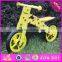 2016 high quality wooden kids bike ride toy, top fashon wooden kids bike ride toy W16C150