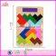 2017 Best design classic building toys wooden tetris game for kids education W14A169