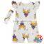 Sunflower Baby Fashion Jumpsuit Flutter Sleeve Infants Girls Jumpsuits Baby Wear Clothes Summer Short Romper Wholesale Price