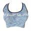 OEM custom women seamless shockproof racerback stretch yoga bra