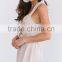 woman V neck crossover playsuit with lace trim latest design summer sexy romper