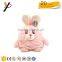 Soft super backpacks for children fashionable plush pink rabbit bag